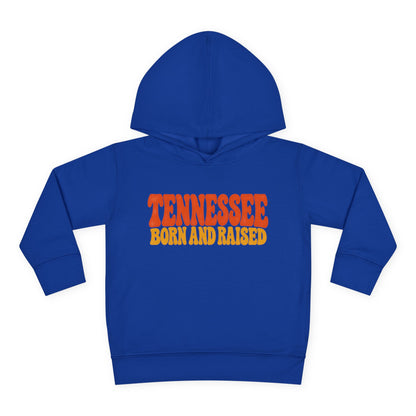 Tennessee Born and Raised Retro 1970s Unisex Toddler Pullover Fleece Hoodie