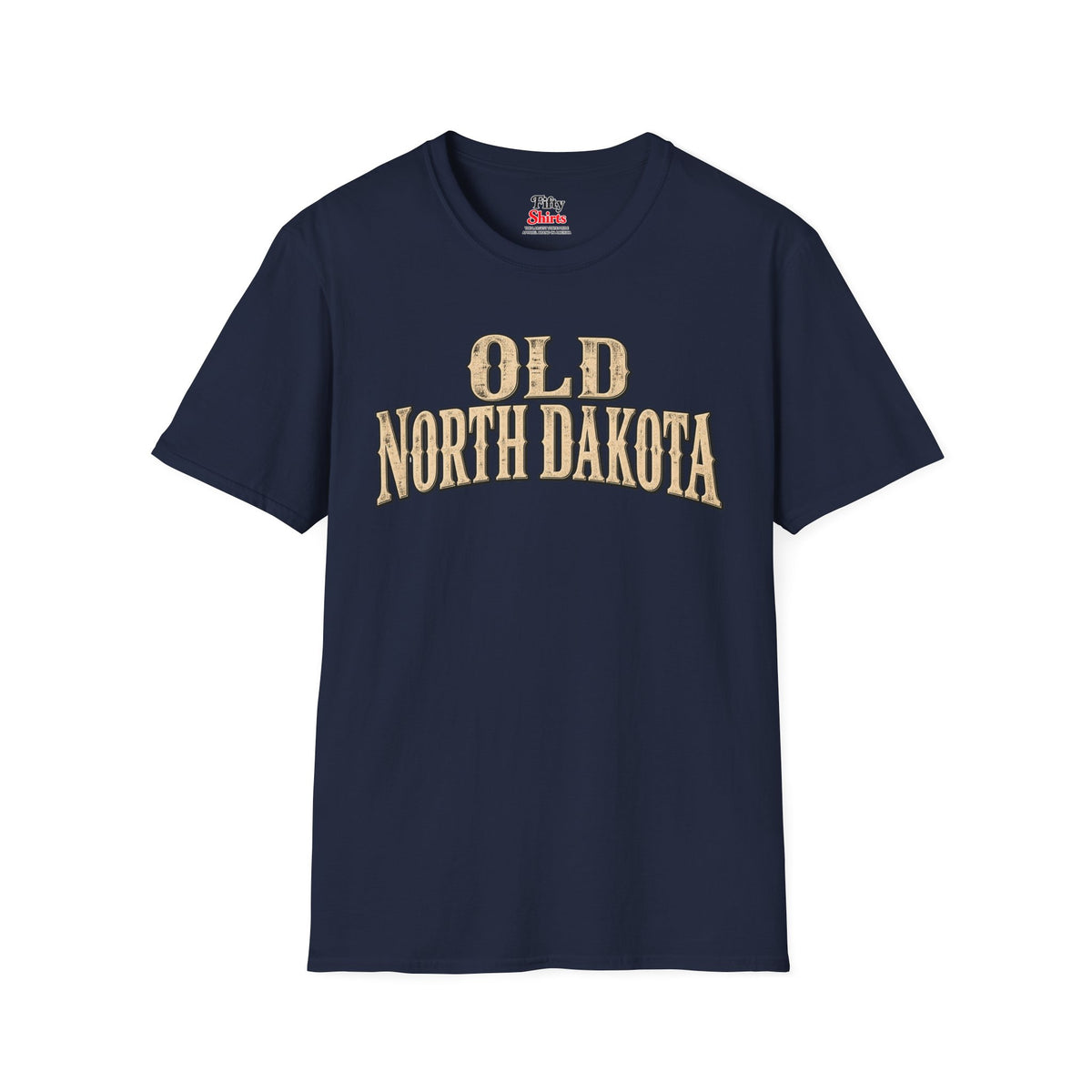 Old North Dakota Unisex Softstyle T Shirt State Name Graphic Tee
