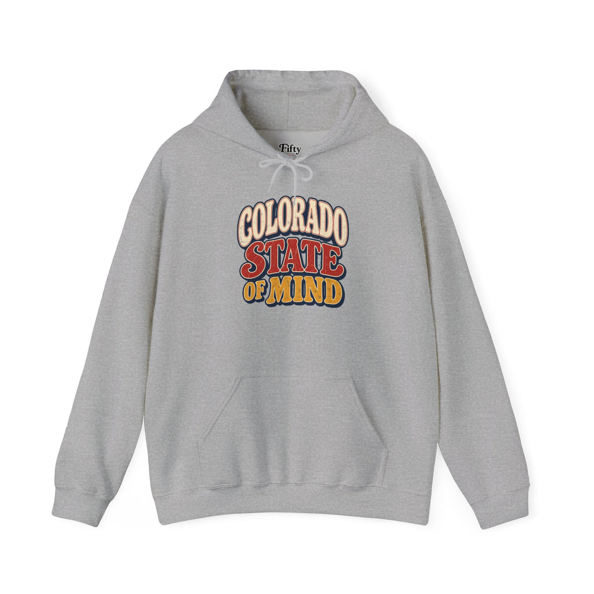 Colorado State of Mind Unisex Hoodie State Name Graphic