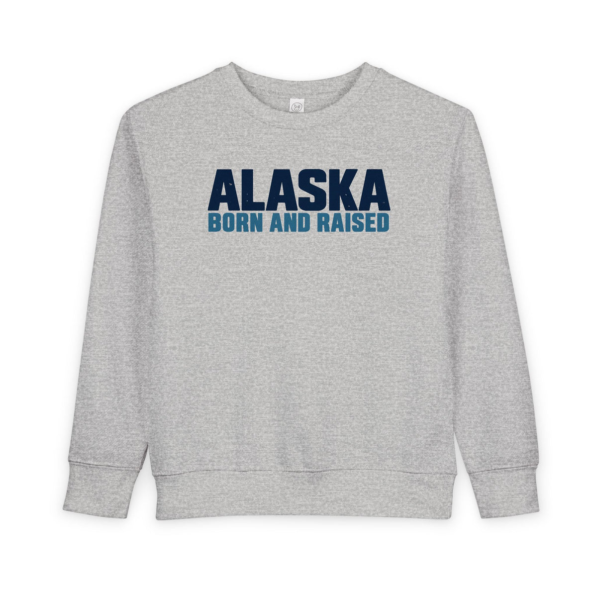 Alaska Born and Raised Modern Streetwear Unisex Toddler Sweatshirt