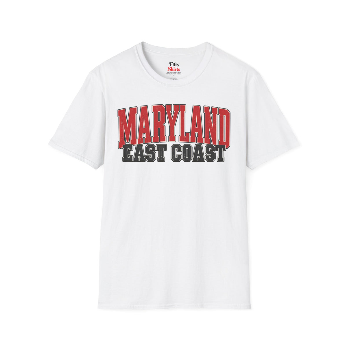 Maryland East Coast Unisex Softstyle T Shirt State Name Graphic Tee