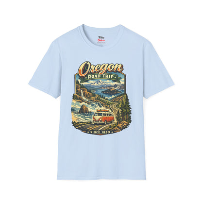 Oregon Road Trip Unisex Softstyle T Shirt State Pride Graphic Tee Collections FS03
