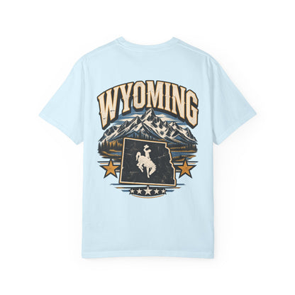 Wyoming State Pride Unisex Comfort Color 1717 Streetwear Graphic Tee