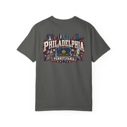 Philadelphia Pennsylvania Unisex Comfort Color 1717 Streetwear Graphic Tee