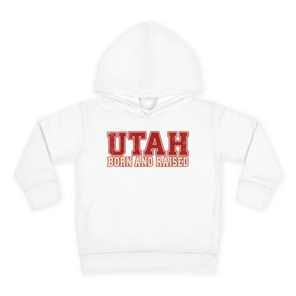 Utah Born and Raised Vintage Athletic Unisex Toddler Pullover Fleece Hoodie