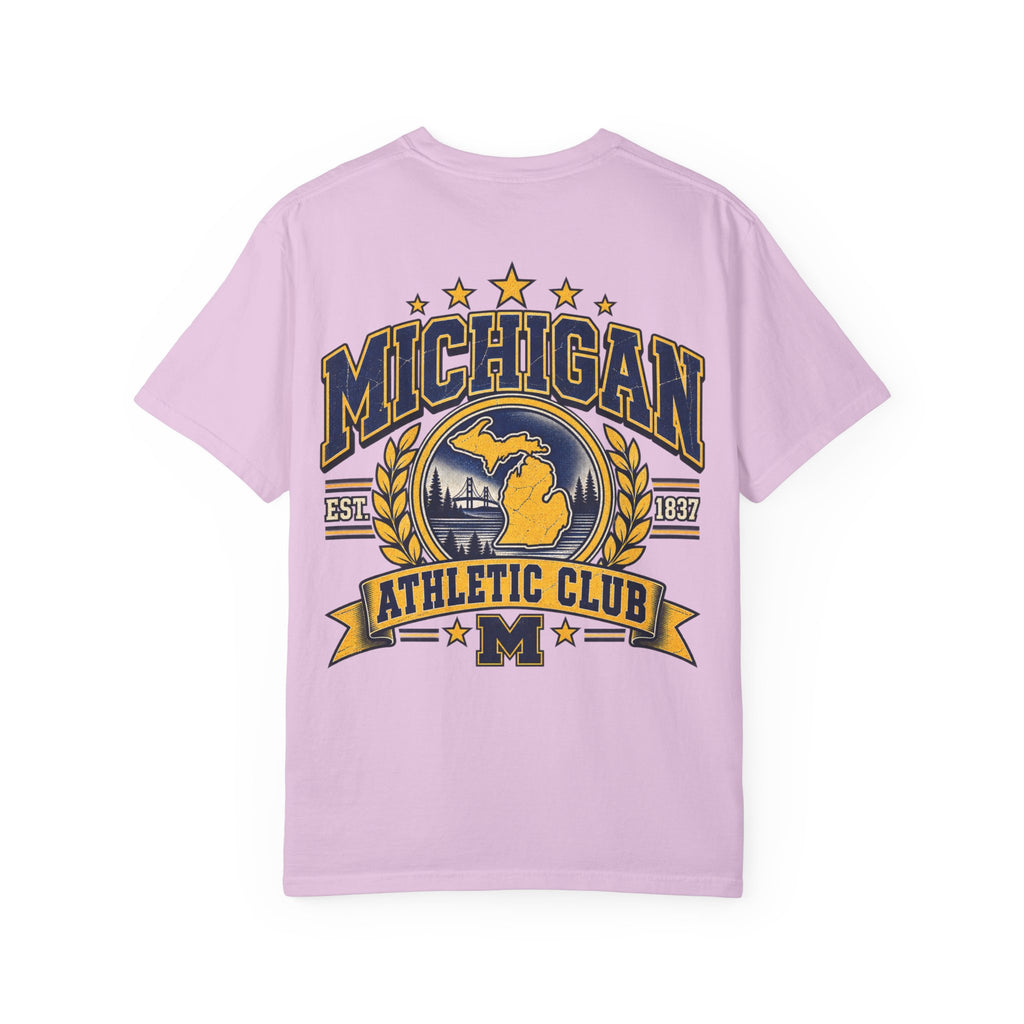 Michigan Athletic Club Unisex Comfort Color 1717 Streetwear Graphic Tee