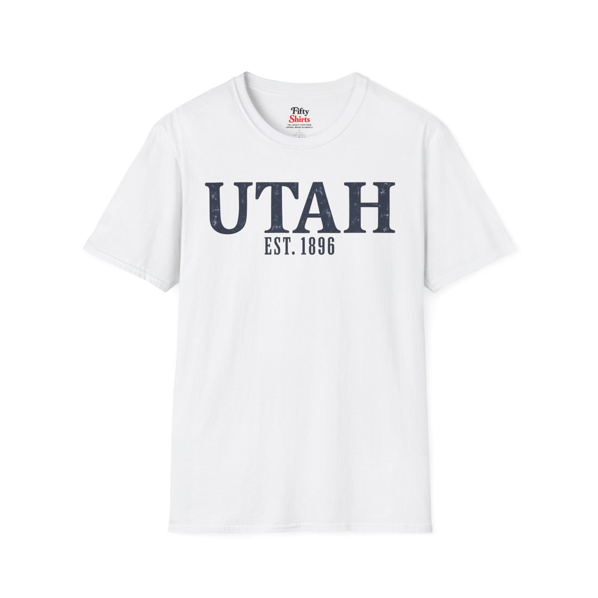 Utah Est. 1896 Unisex Softstyle T Shirt State Name Graphic Tee