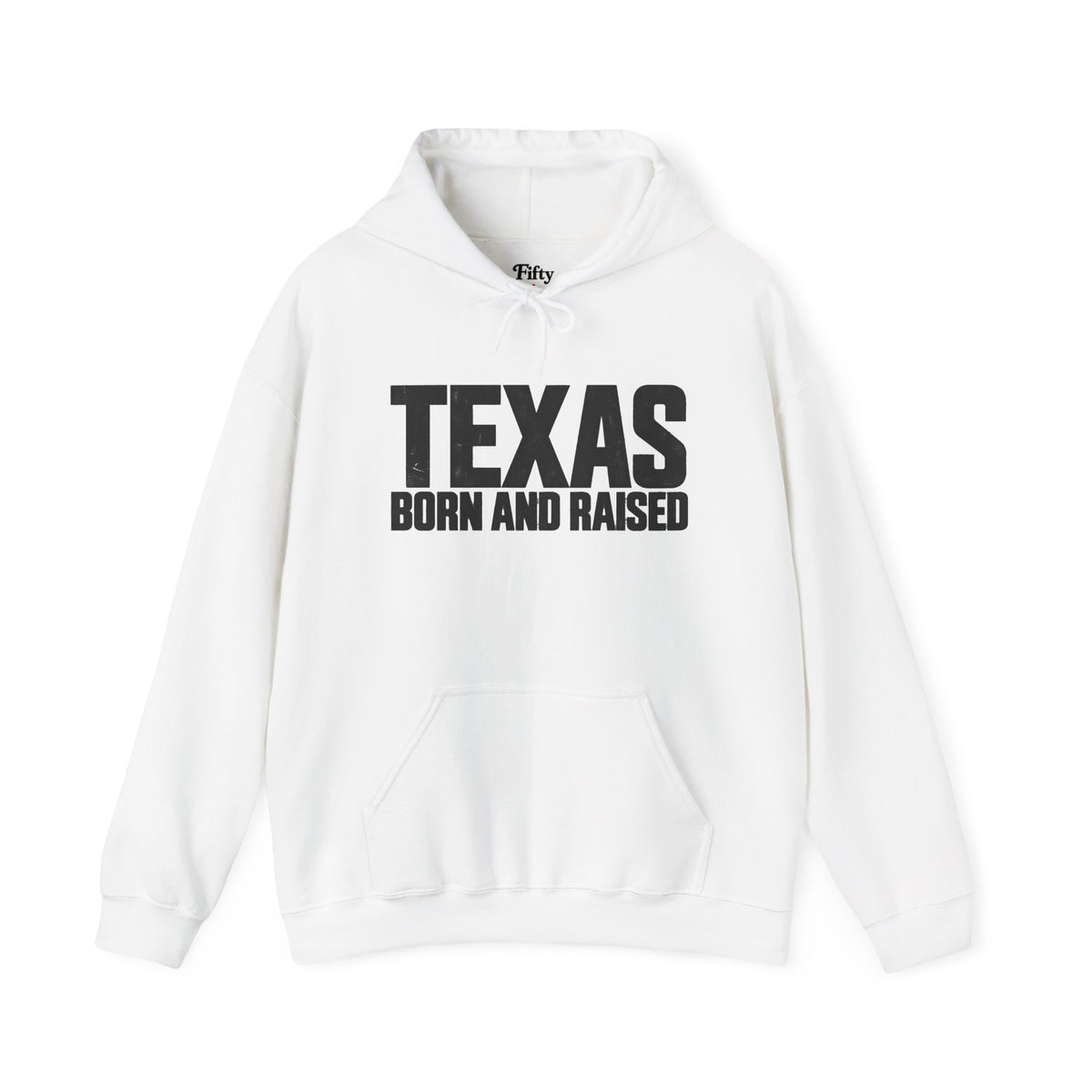 Texas Born and Raised Modern Minimal Unisex Hoodie Graphic