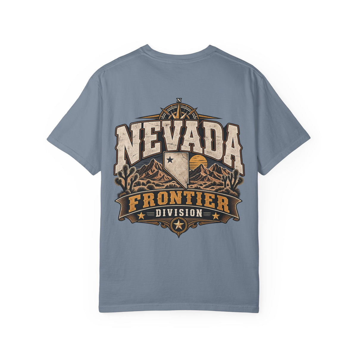 Nevada Frontier Division Unisex Comfort Color 1717 Streetwear Graphic Tee