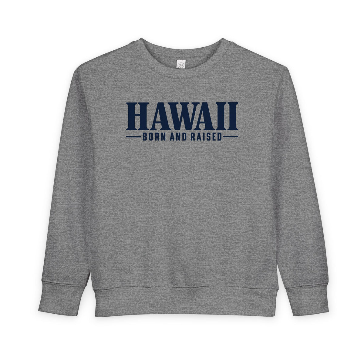 Hawaii Born and Raised Luxury Streetwear Unisex Toddler Sweatshirt