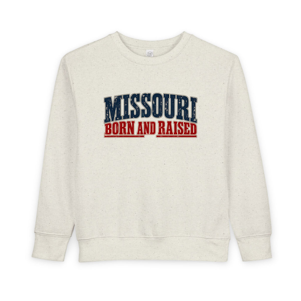 Missouri Born and Raised Old-School Americana Unisex Toddler Sweatshirt Graphic