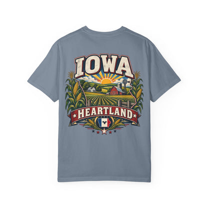 Iowa Heartland Unisex Comfort Color 1717 Streetwear Graphic Tee