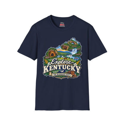 Explore Kentucky Unisex Softstyle T Shirt State Pride Graphic Tee Collections FS03