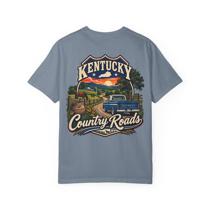 Kentucky Country Roads Unisex Comfort Color 1717 Streetwear Graphic Tee