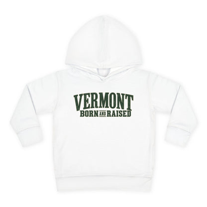Vermont Born and Raised Premium Vermont Heritage Unisex Toddler Pullover Fleece Hoodie