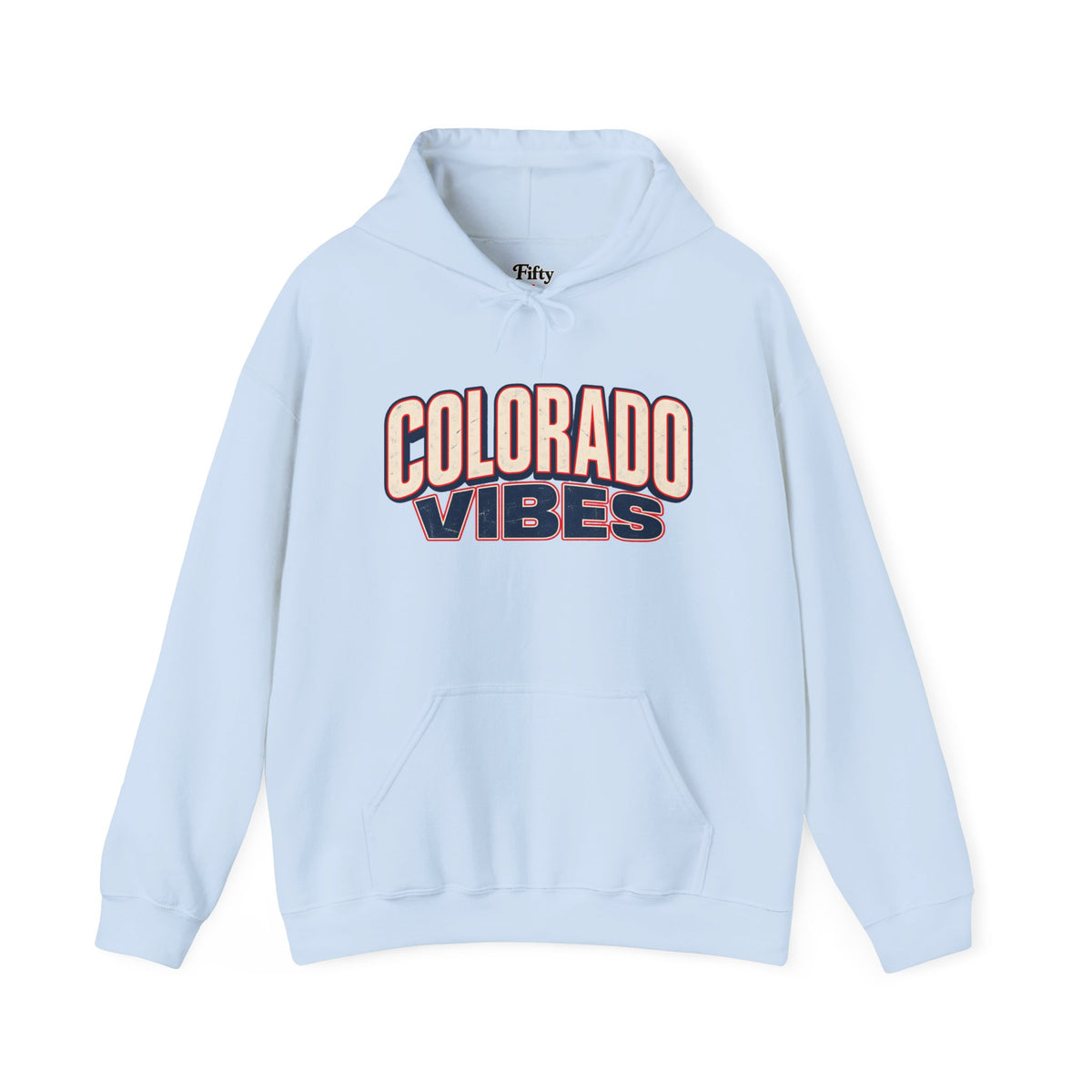 Colorado Vibes Unisex Hoodie State Name Graphic