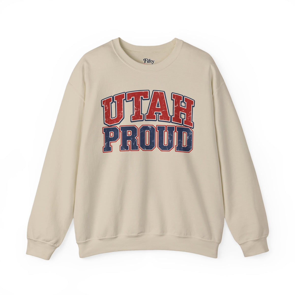 Utah Proud Unisex Crewneck Sweatshirt State Name Graphic