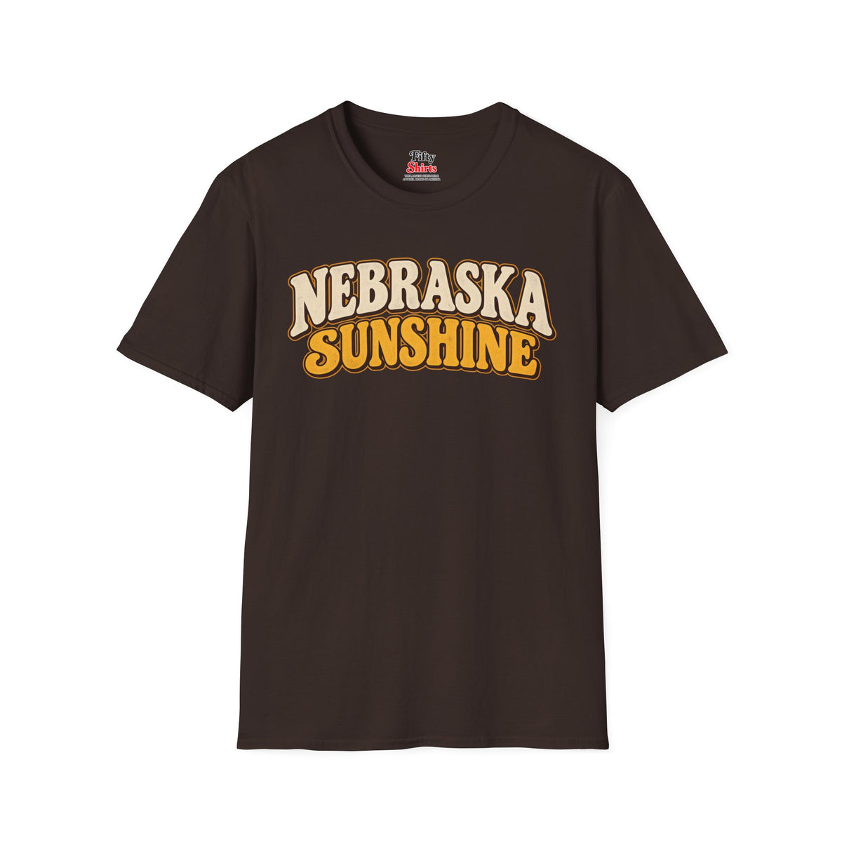 Nebraska Sunshine Unisex Softstyle T Shirt State Name Graphic Tee