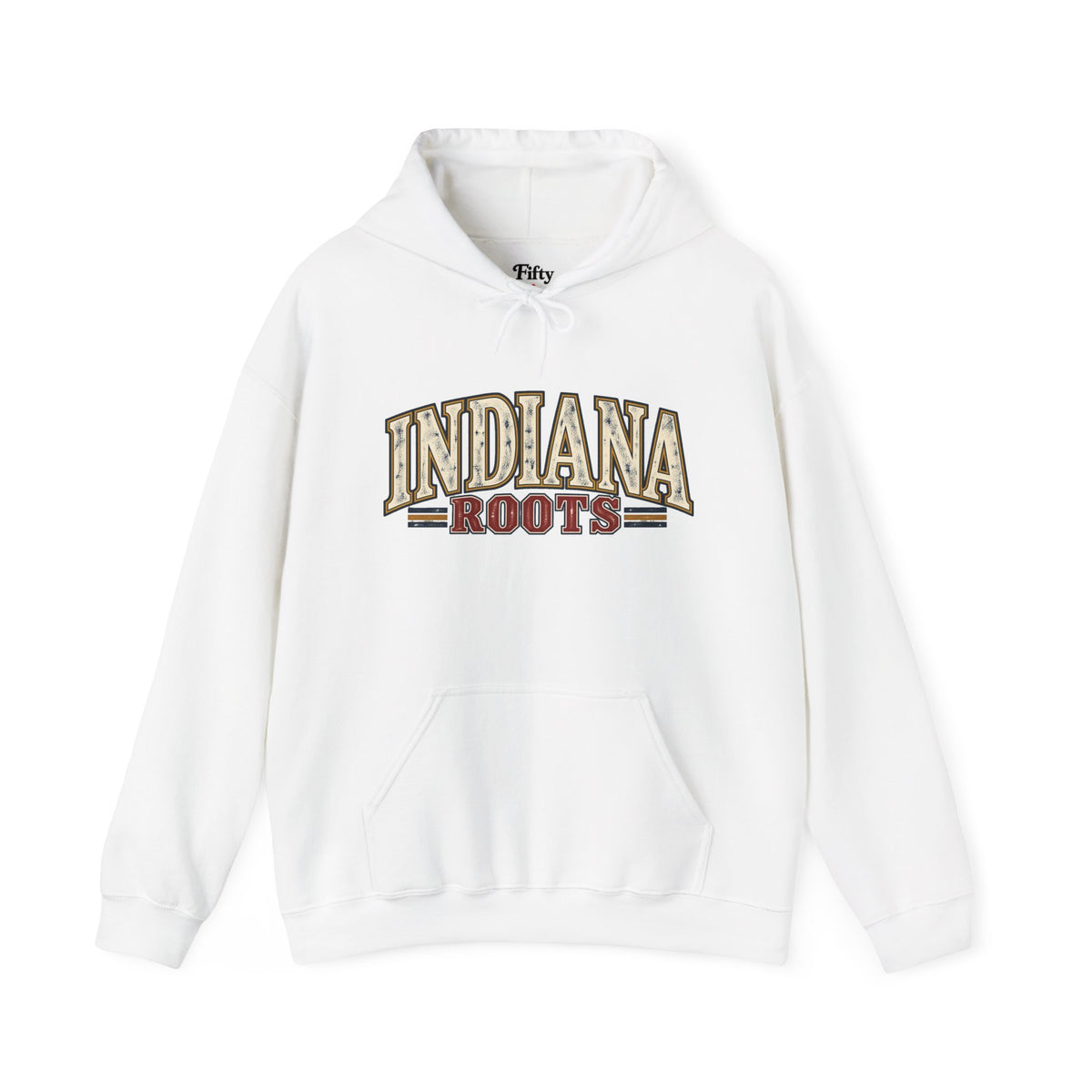 Indiana Roots Unisex Hoodie State Name Graphic