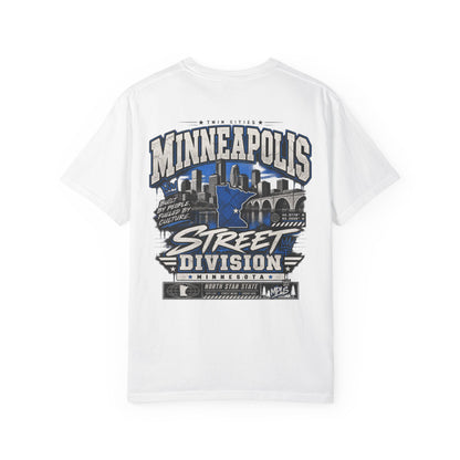 Minnesota Minneapolis Street Division Unisex Comfort Color 1717 Streetwear Graphic Tee