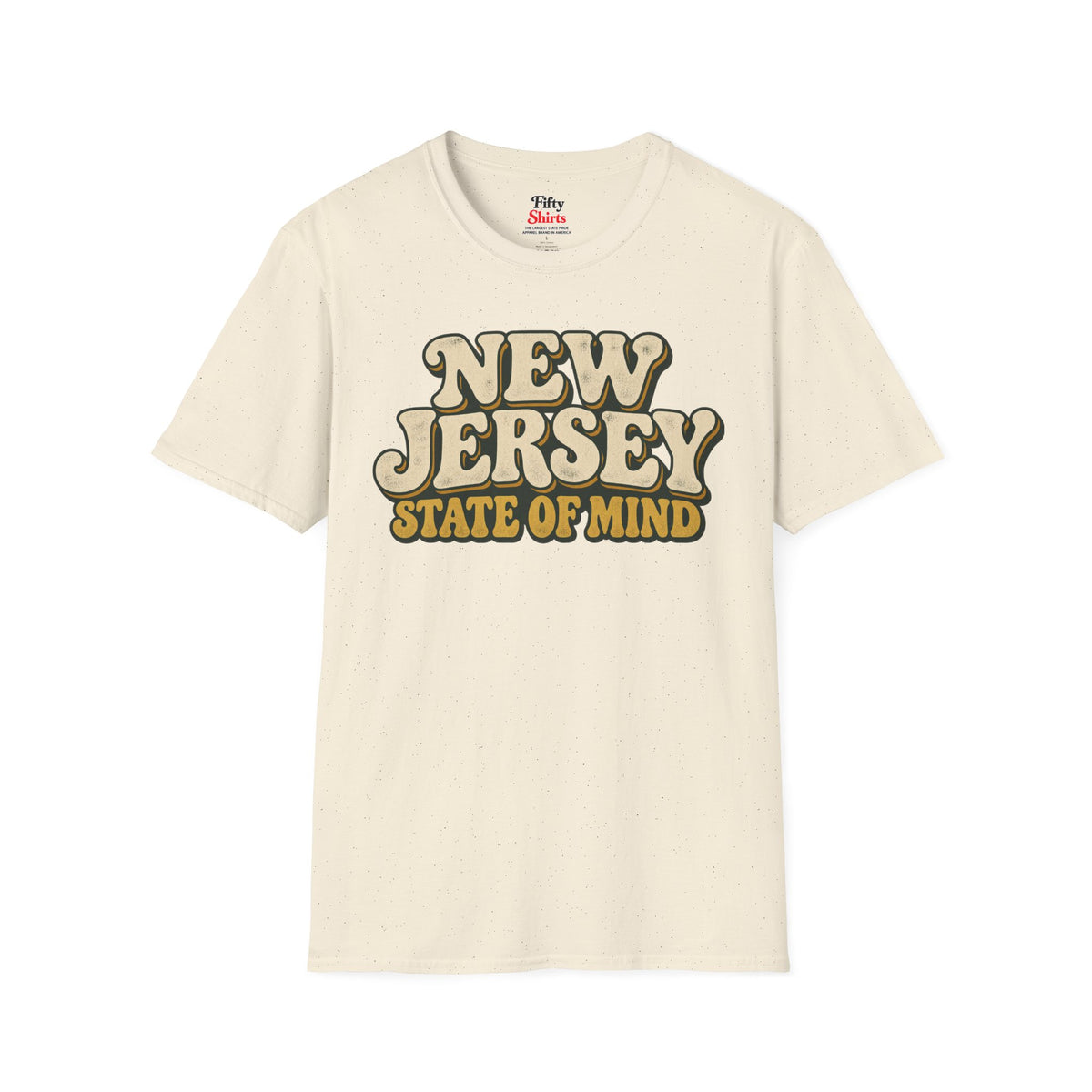 New Jersey State of Mind Unisex Softstyle T Shirt State Name Graphic Tee