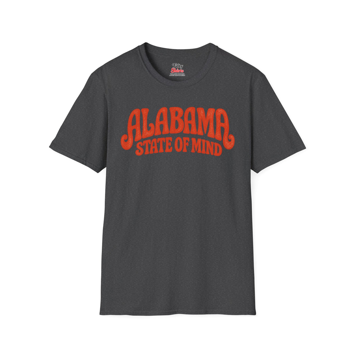 Alabama State of Mind Unisex Softstyle T Shirt State Name Graphic Tee