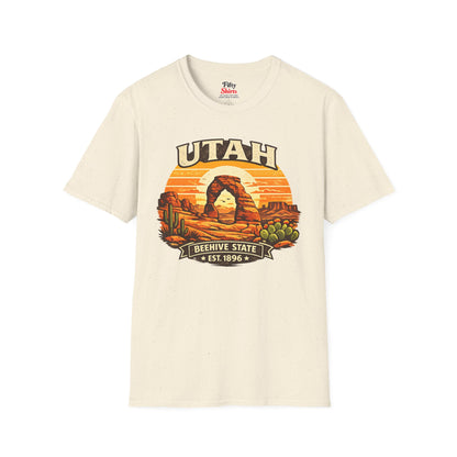 Utah Desert Sunset Unisex Softstyle T Shirt State Pride Graphic Tee Collections FS03