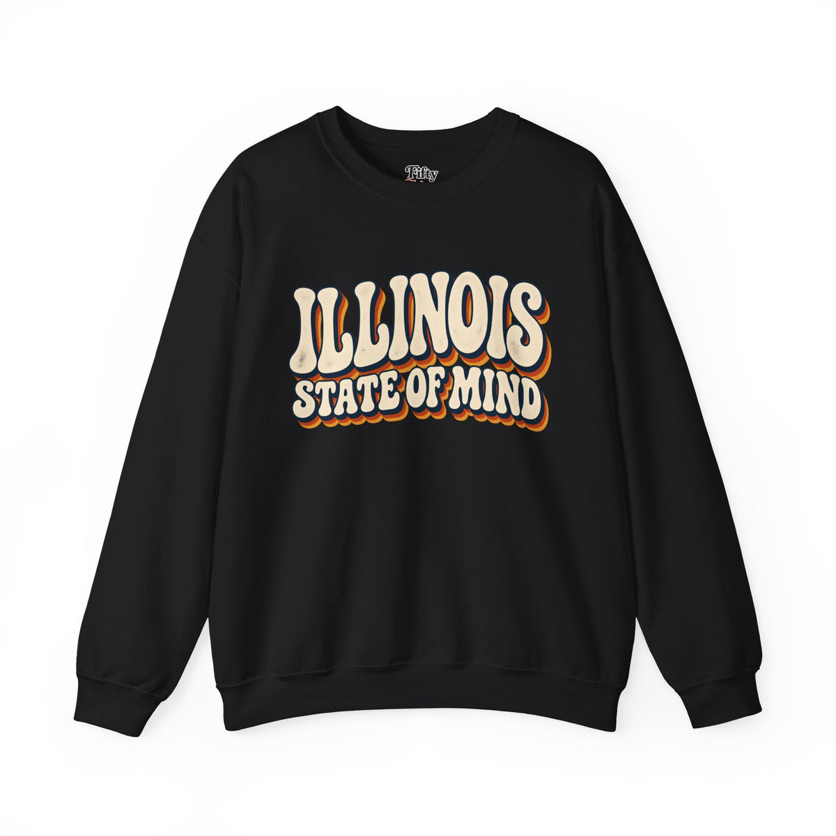 Illinois State of Mind Unisex Crewneck Sweatshirt State Name Graphic