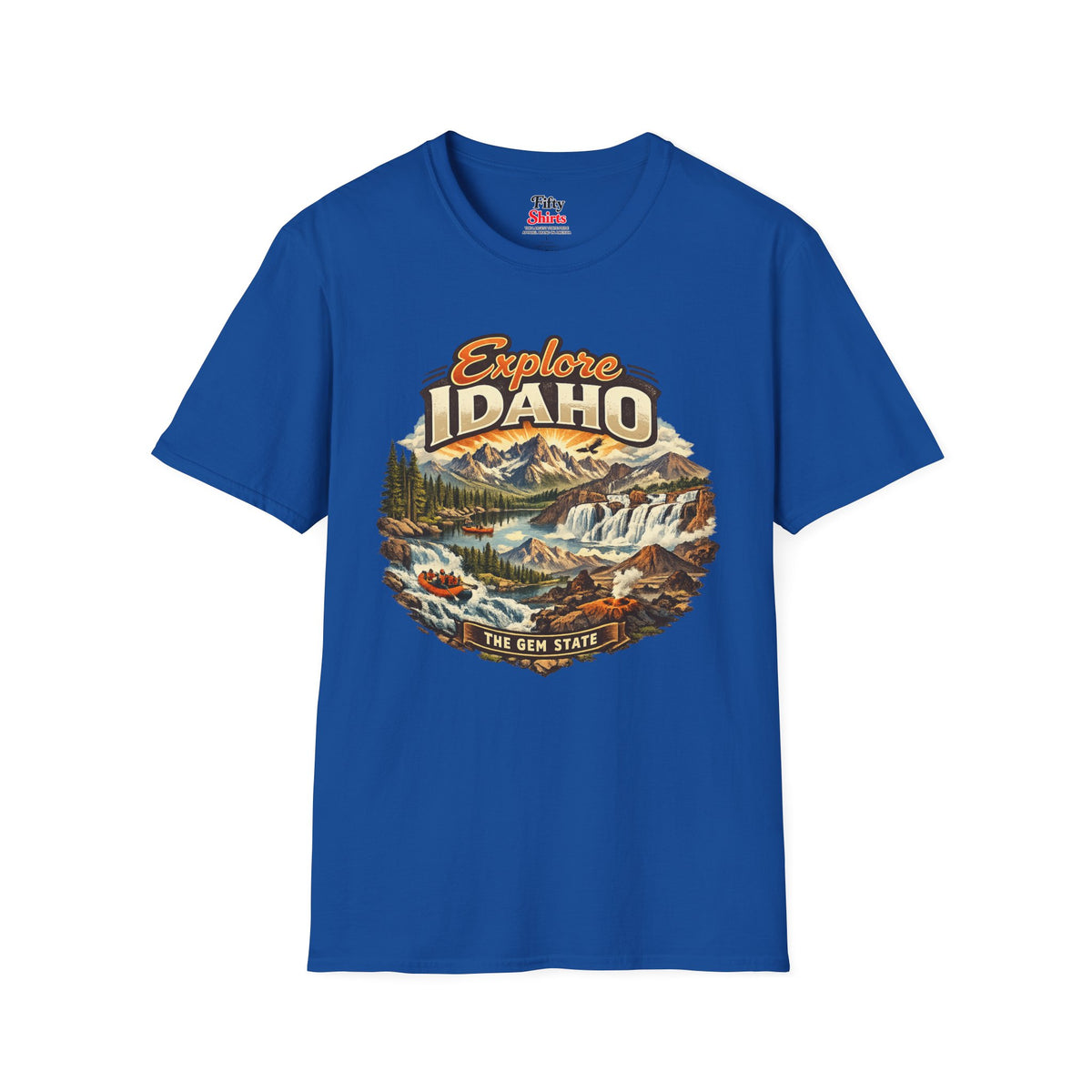 Explore Idaho Unisex Softstyle T Shirt State Pride Graphic Tee Collections FS03