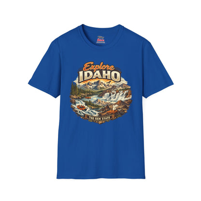 Explore Idaho Unisex Softstyle T Shirt State Pride Graphic Tee Collections FS03