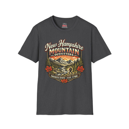 New Hampshire Mountain Outfitters Unisex Softstyle T Shirt State Pride Graphic Tee Collections FS03