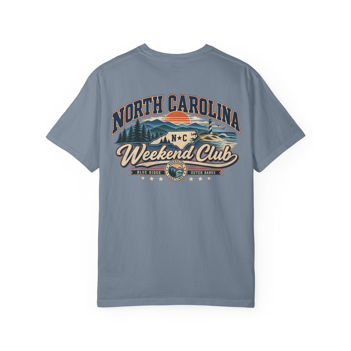 North Carolina Weekend Club Unisex Comfort Color 1717 Streetwear Graphic Tee