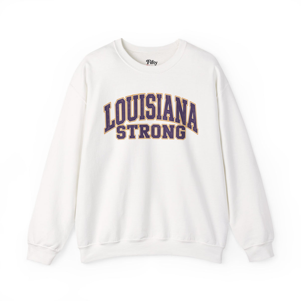 Louisiana Strong Unisex Crewneck Sweatshirt State Name Graphic