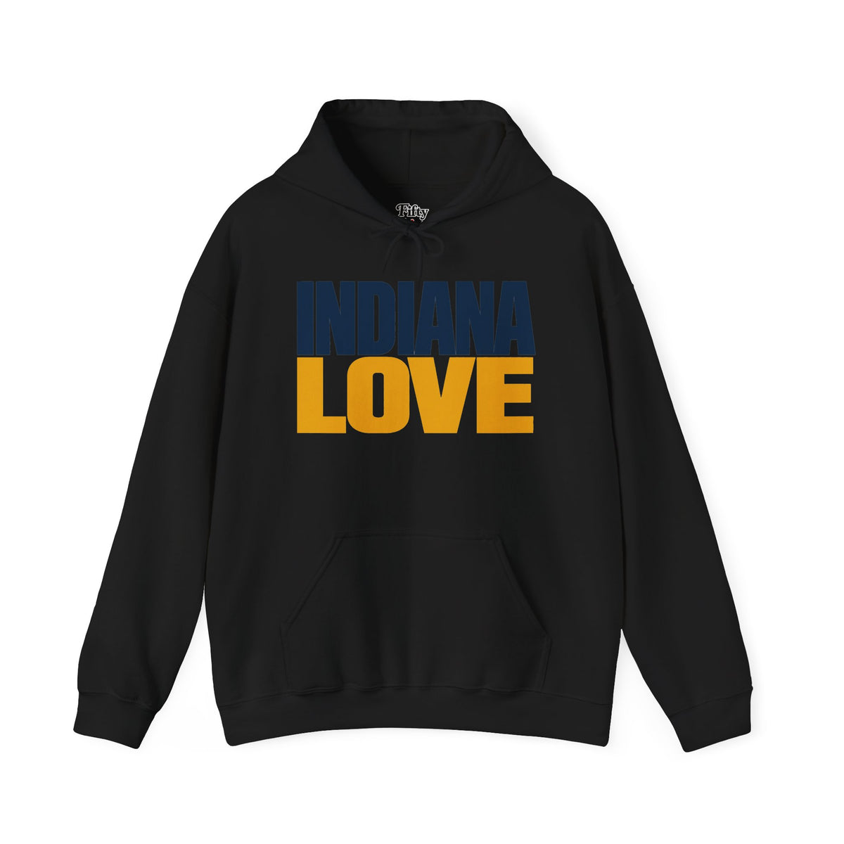 Indiana Love Unisex Hoodie State Name Graphic
