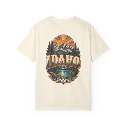 Idaho 1970s Mountain Club Unisex Comfort Color 1717 Streetwear Graphic Tee