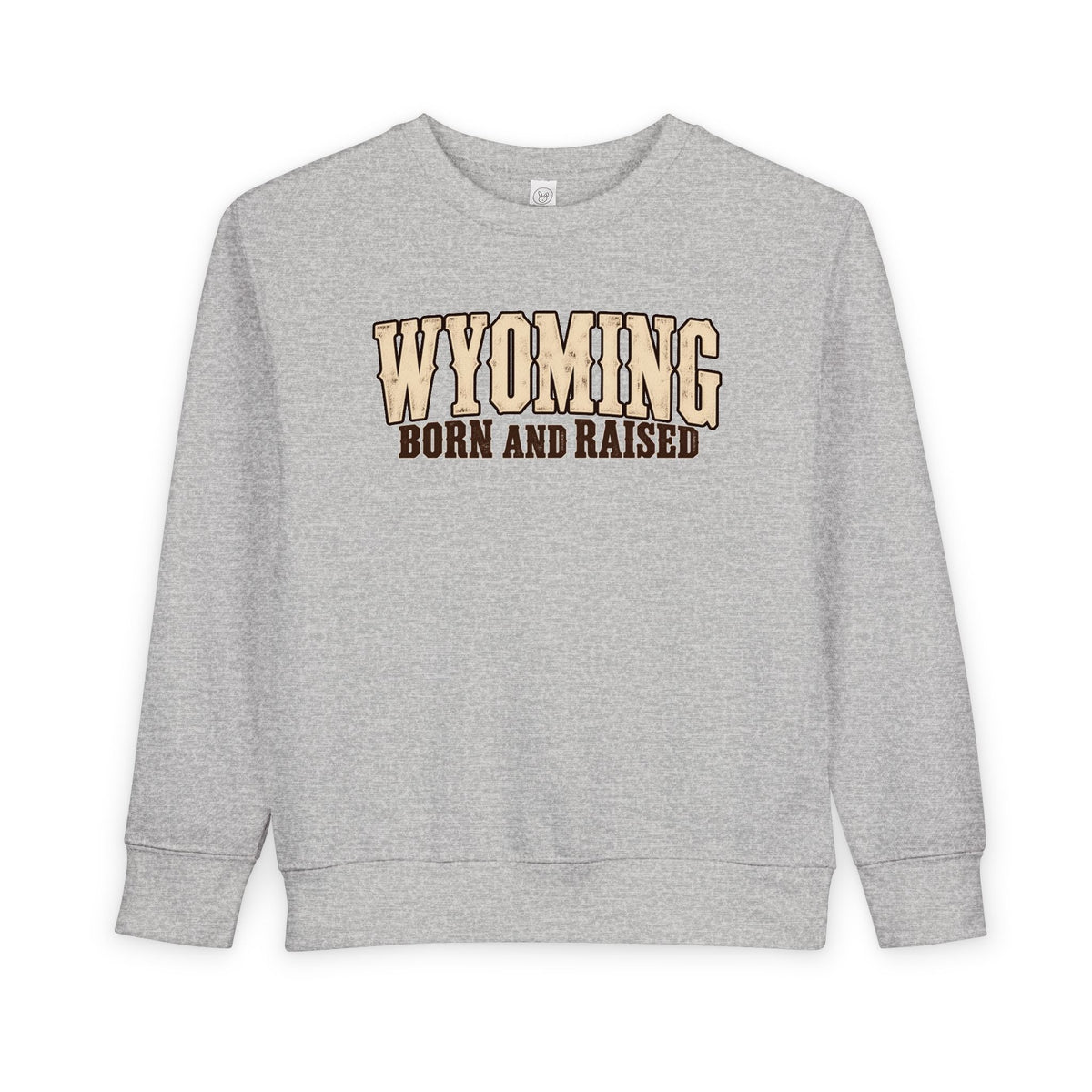 Wyoming Born and Raised Classic Western Unisex Toddler Sweatshirt