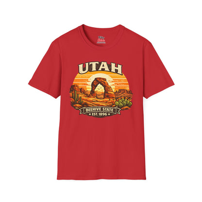 Utah Desert Sunset Unisex Softstyle T Shirt State Pride Graphic Tee Collections FS03