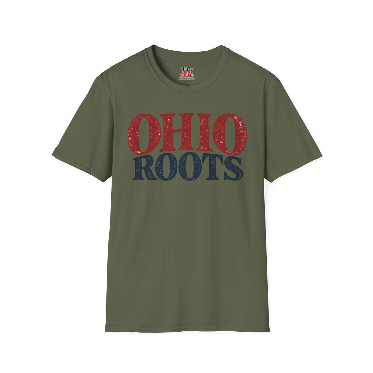 Ohio Roots Unisex Softstyle T Shirt State Name Graphic Tee