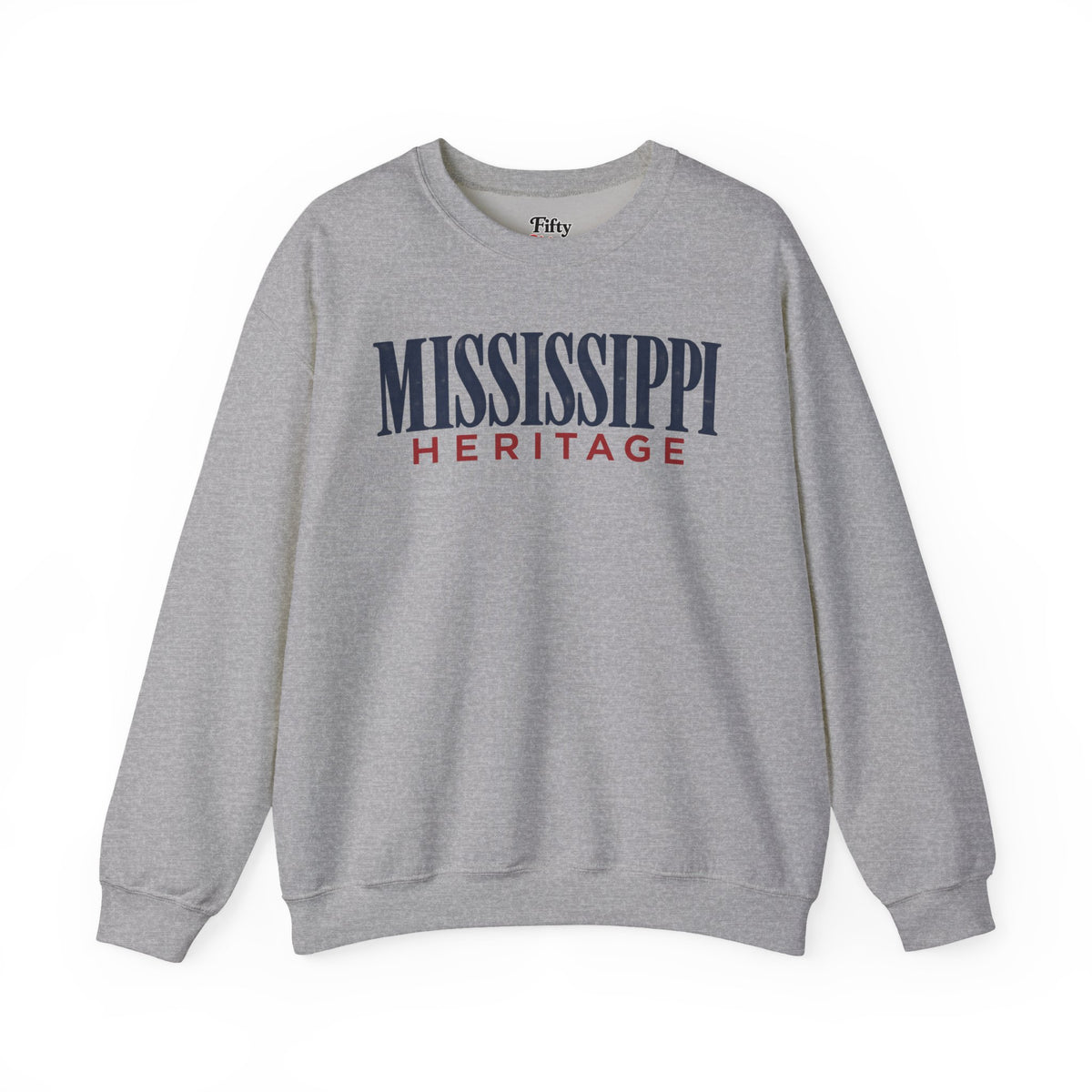 Mississippi Heritage Unisex Crewneck Sweatshirt State Name Graphic