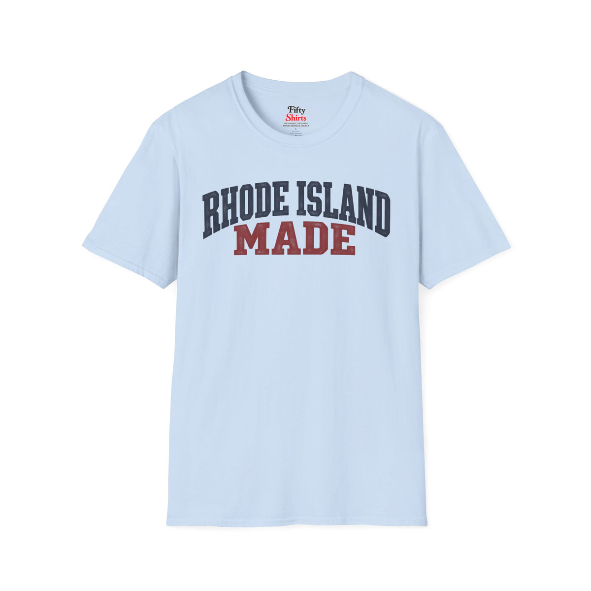 Rhode Island Made Unisex Softstyle T Shirt State Name Graphic Tee