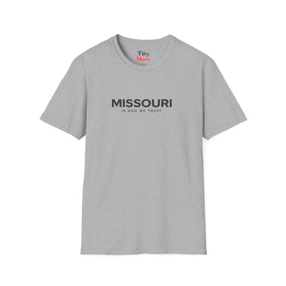 Missouri All State In God We Trust Front Design Unisex Everyday Tee