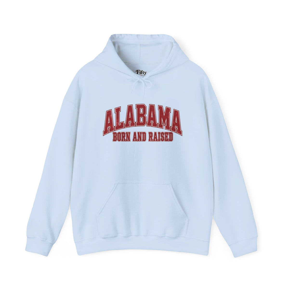 Alabama Born and Raised Collegiate Classic Unisex Hoodie Graphic