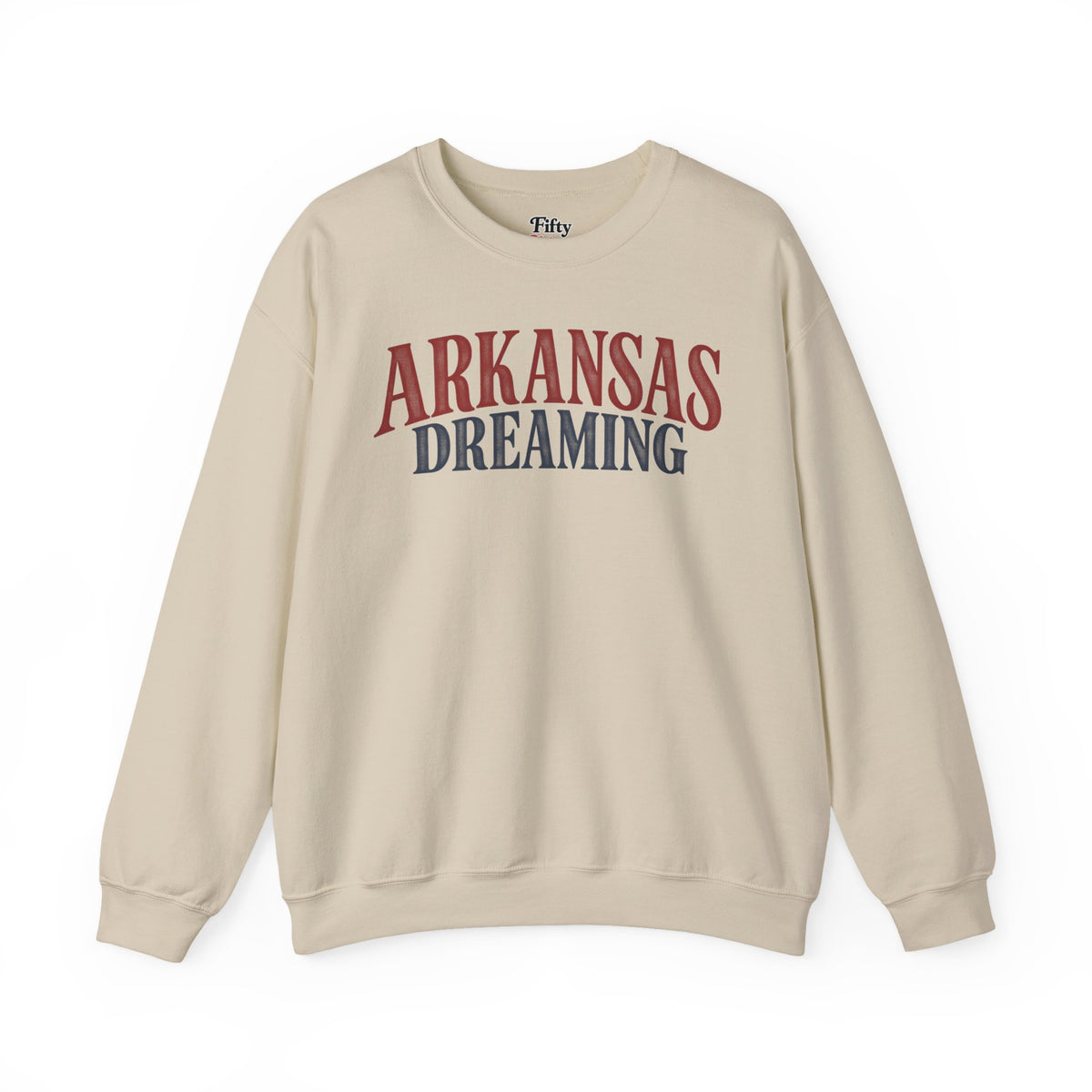 Arkansas Dreaming Unisex Crewneck Sweatshirt State Name Graphic
