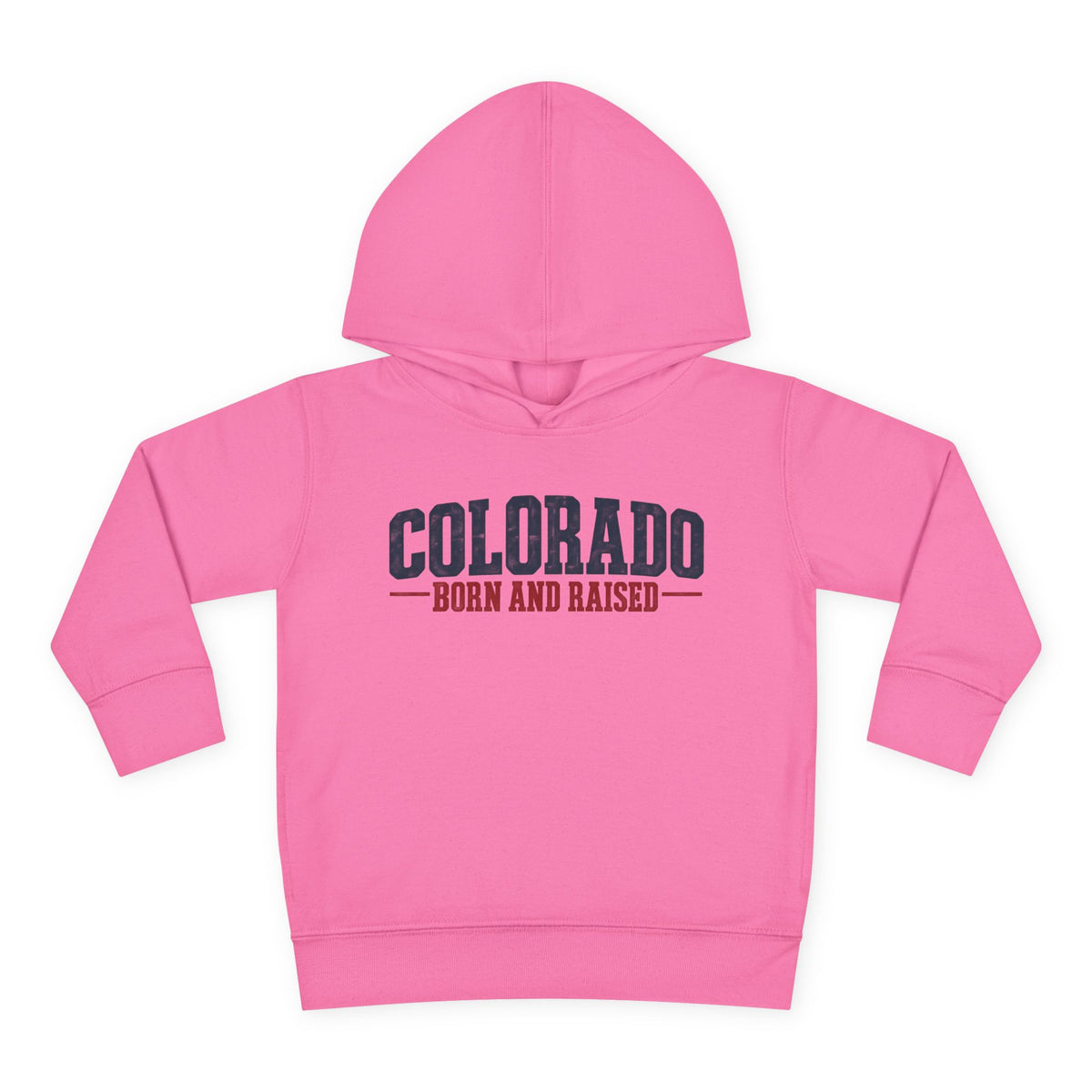 Colorado Born and Raised Classic Western Americana Unisex Toddler Pullover Fleece Hoodie