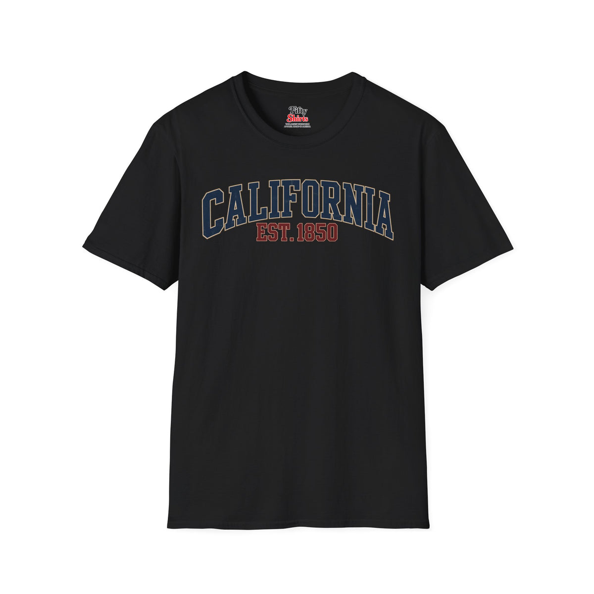 California Est. 1850 Unisex Softstyle T Shirt State Name Graphic Tee