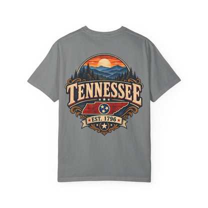 Tennessee Established 1796 Unisex Comfort Color 1717 Streetwear Graphic Tee
