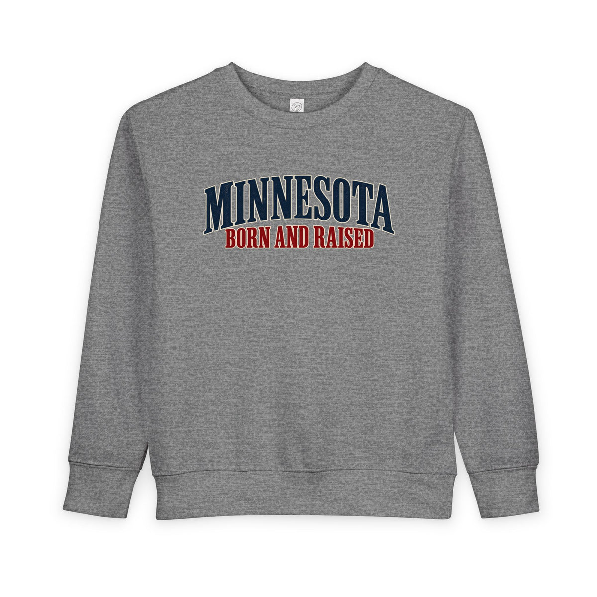 Minnesota Born and Raised Luxury Heritage Unisex Toddler Sweatshirt