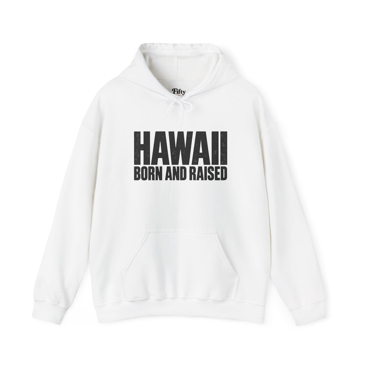 Hawaii Born and Raised Minimal Modern Heritage Unisex Hoodie Graphic