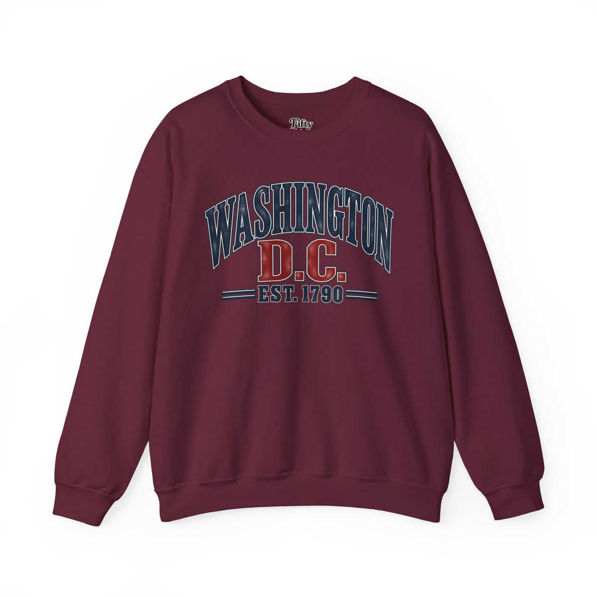 Washington DC Est 1790 Unisex Crewneck Sweatshirt State Name Graphic