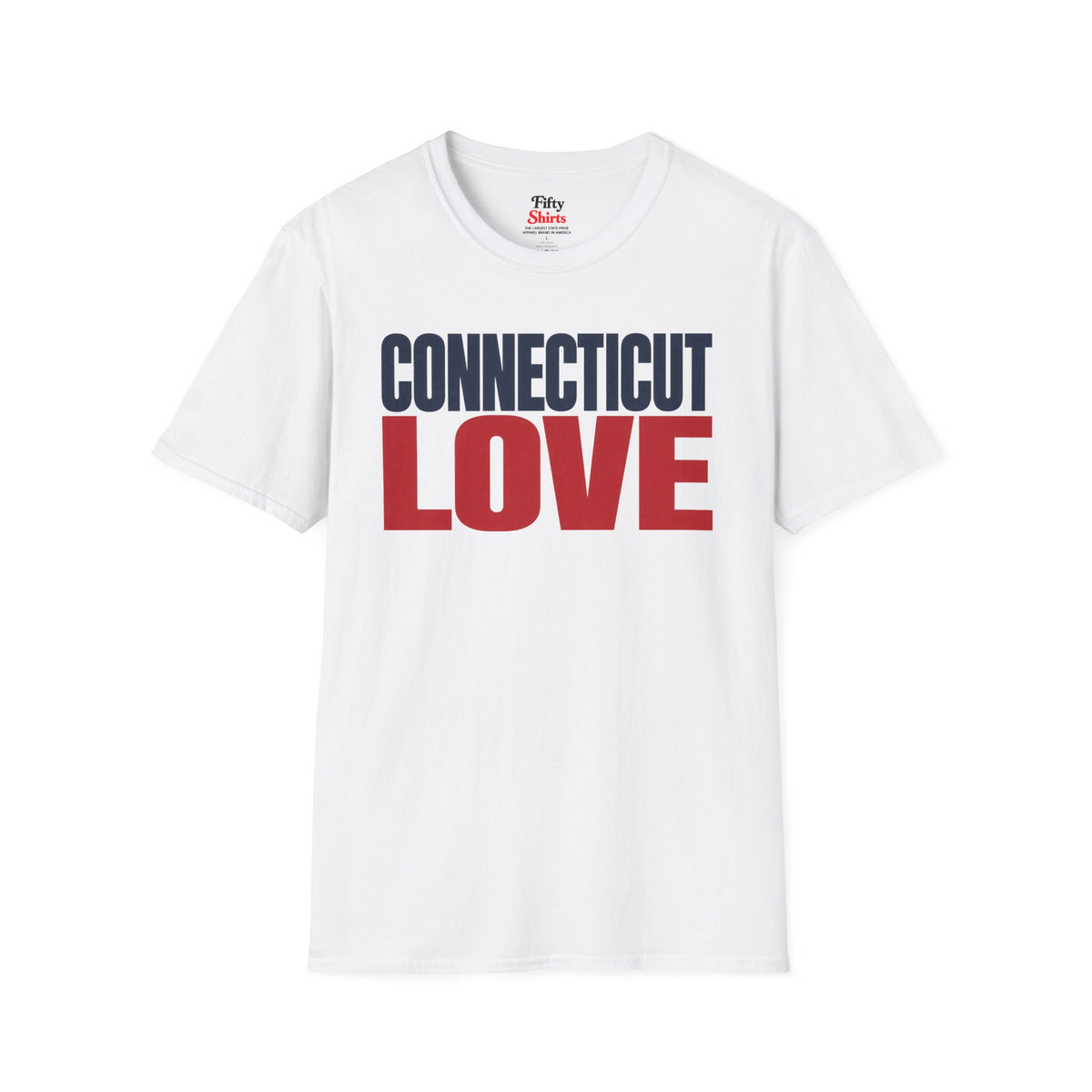 Connecticut Love Unisex Softstyle T Shirt State Name Graphic Tee